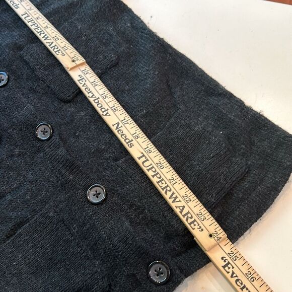 Gap charcoal, gray alpaca blend cardigan with four pockets size. Small petite - Picture 6 of 7